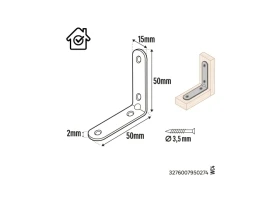 EQUERRE CHAISE ZN 50/15