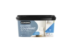 PEINTURE MUR. BOISERIE. BLANC MAT LUXENS COUVRANT 5L