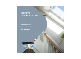 PEINTURE MUR. BOISERIE. BLANC MAT LUXENS COUVRANT 5L