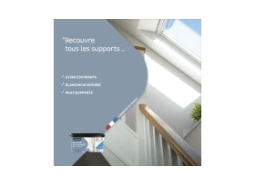 PEINTURE MUR. PLAFOND. BOISERIE. BLANC MAT LUXENS COUVRANT 2.5L
