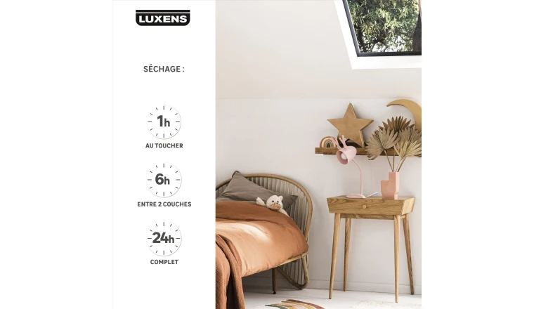 PEINTURE MUR. BOISERIE. RADIATEUR SATIN LUXENS COUVRANT 2.5L