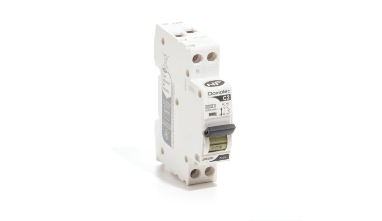 DISJONCTEUR PHASE + NEUTRE DOMOLEC 2 A