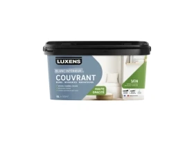 PEINTURE MUR. BOISERIE. RADIATEUR BLANC SATIN LUXENS COUVRANT 5L