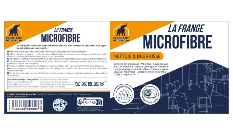 RECHARGE FRANGES MICROFIBRES ELEPHANT