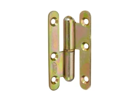 Paumelle à bouts Ronds en Acier Bichromaté 80x45 mm - Droite - Ref 530040 - Industrielle de Sedan