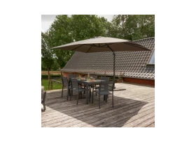 PARASOL DEPORTE AURA RECTANGULAIRE 386.5X281 ANTHRACITE