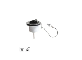 BONDE A BOUCHON POUR EVIER RECYCLE. BLANC. DIAM.70 MM. EQUATION