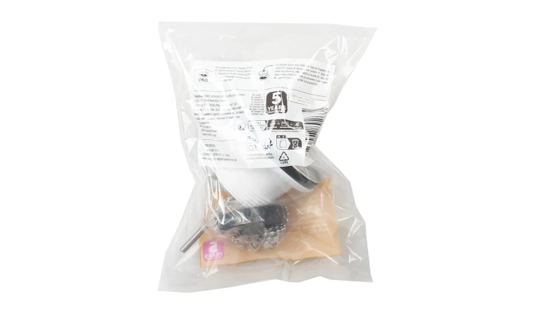 BONDE A BOUCHON POUR EVIER RECYCLE. BLANC. DIAM.70 MM. EQUATION