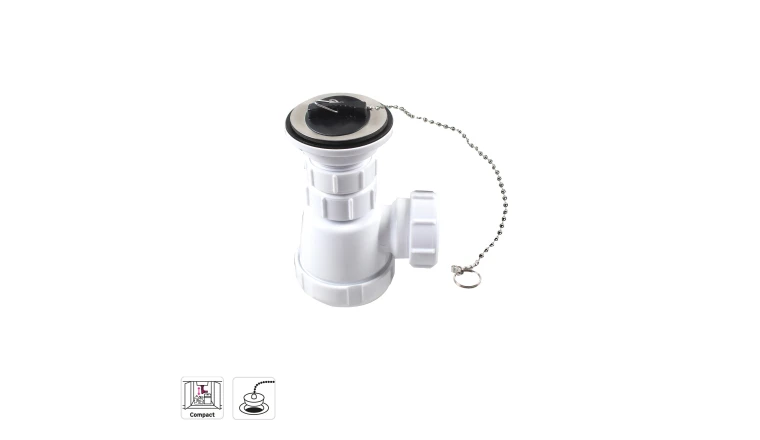 VIDAGE POUR LAVABO GAIN DE PLACE. DIAM.62 MM. EQUATION