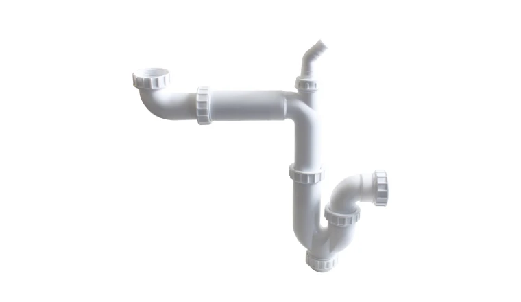 SIPHON POUR EVIER 1 CUVE RECYCLE GAIN DE PLACE DIAM.1 1/2 40MM. EQUATION