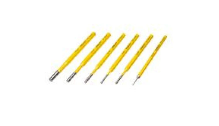 Assortiment de 6 chasse goupilles Stanley de 1,5 à 8mm