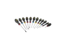TOURNEVIS ELECTRICIEN + MECANICIEN + PHILLIPS + POZI - JEU DE 12PCS FATMAX