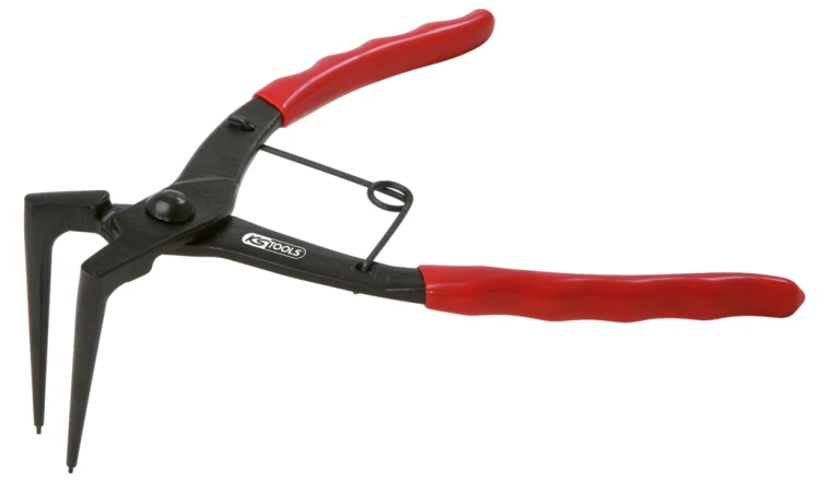 PINCE A CIRCLIPS POINTES LONGUES. COUDEE A 90&DEG . L. 185 MM