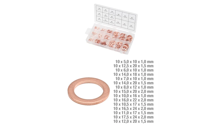 ASSORTIMENTS DE JOINTS CUIVRE X150 KS TOOLS