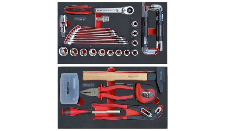 COMPOSITION 77 OUTILS POUR SERVANTE MOBILE