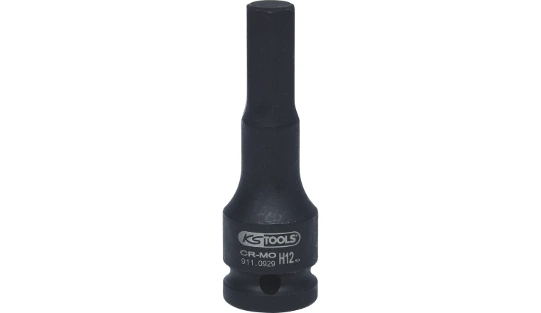 DOUILLE MALE A CHOCS 6 PANS 1/2''. L.75 MM - 12 MM