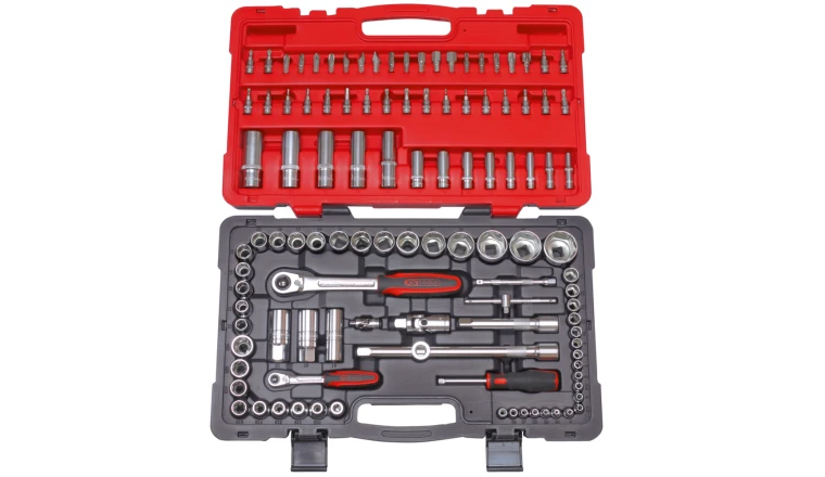 COFFRET DE DOUILLES ET ACCESSOIRES ULTIMATEREG 1/4'' - 1/2''. 111 PIECES