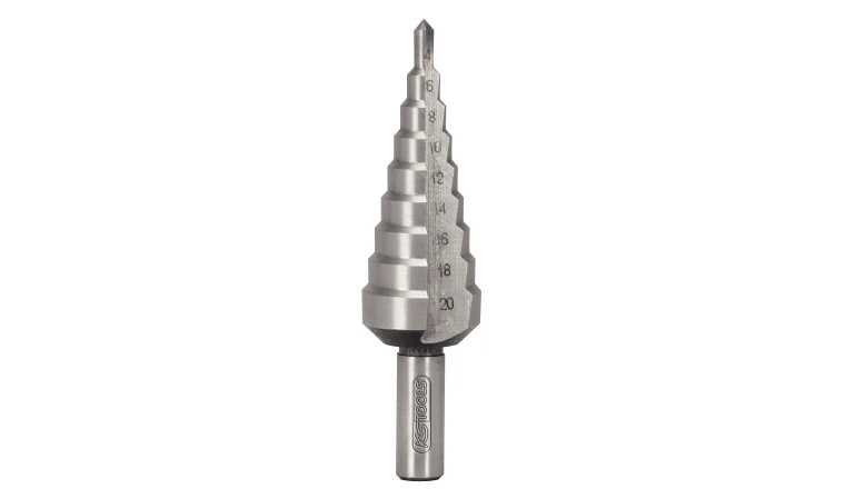 FORETS ETAGES HSS POUR TOLES. 4 A 20 MM