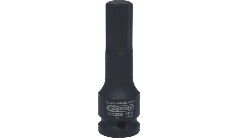 DOUILLE TOURNEVIS A CHOCS 6 PANS 1/2''. L.75 MM - 14 MM