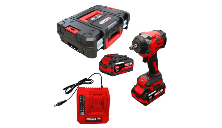 CLE A CHOC KS TOOLS 1/2 850NM + 2 BATTERIES 4AH + CHARGEUR