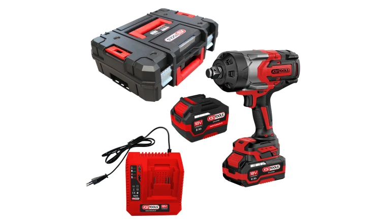 CLE A CHOCS KS TOOLS 3/4 2300NM + 2 BATTERIES 8AH + CHARGEUR