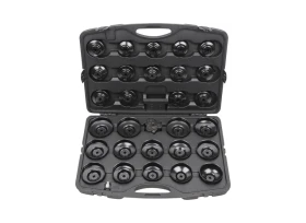 COFFRET DE CLOCHES POUR FILTRE A HUILE 3/8'' + 1/2''. 30 PCS