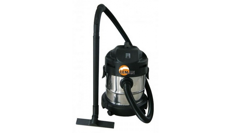 Aspirateur eau/poussière 1250W cuve 20L en inox LEMAN LOASP201