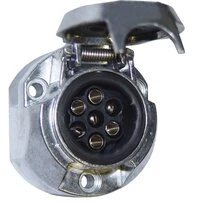 Prise femelle remorque 7 broches 12 V aluminium