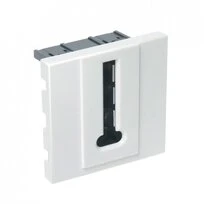 Mécanisme Prise téléphone blanc brillant CASUAL - Debflex 742194