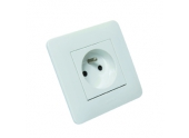 Prise 2P+T Casual Blanc Brillant complète - Debflex 742700