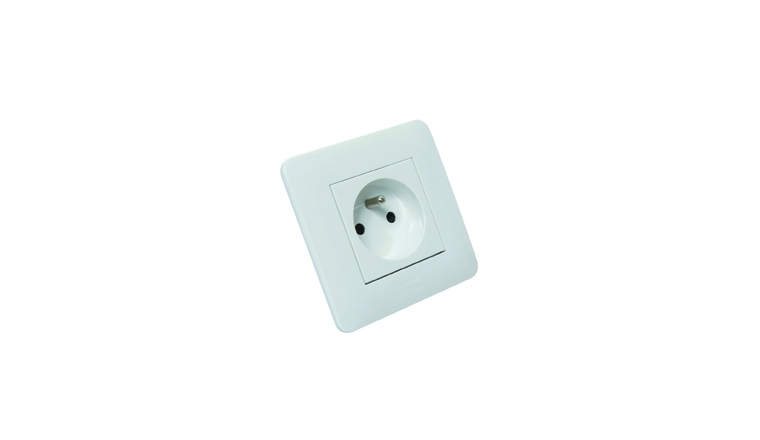 Prise 2P+T Casual Blanc Brillant complète - Debflex 742700