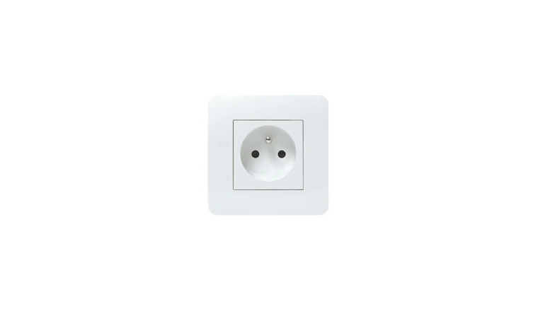 Prise 2P+T Casual Blanc Brillant complète - Debflex 742700