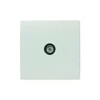 Prise TV encastrable blanc PERFECT - Debflex 737180