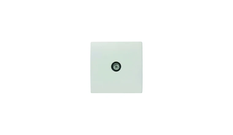 Prise TV encastrable blanc PERFECT - Debflex 737180