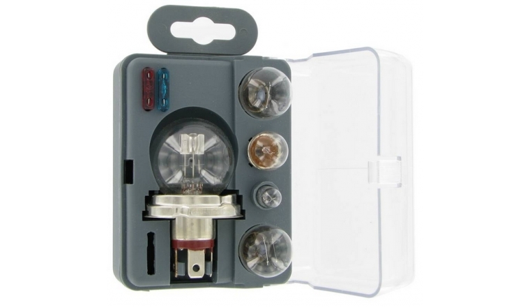 Coffret de secours CE 12V 5 ampoules / 2 fusibles