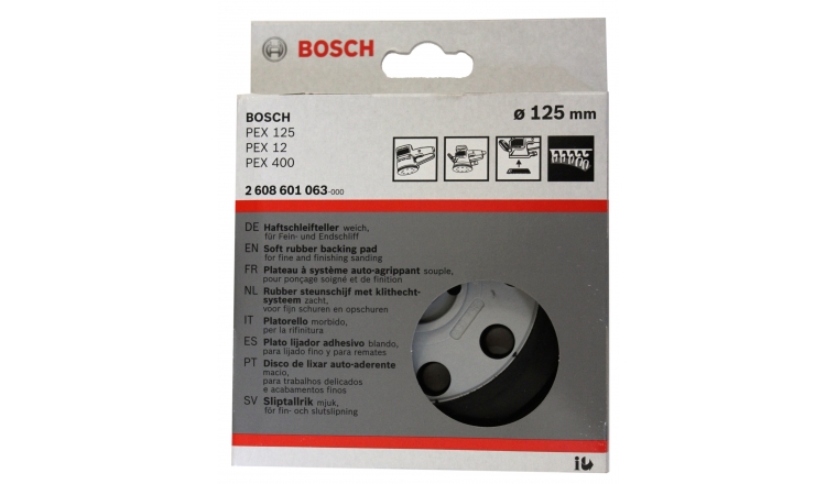 3€53 sur Plateau de ponçage Bosch Souple PEX 300/400 AE 2609256B62 -  Accessoires ponceuse - Achat & prix