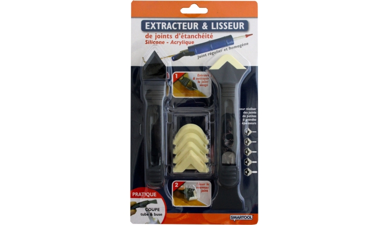 Smartool 190402 - Extracteur lisseur de joint Silicone + Acrylique