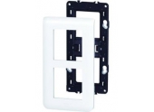 Plaque verticale + Support 2x2 modules - Legrand Mosaic 99673