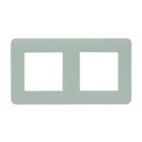 Plaque de finition double beige mat - Debflex Casual 742052