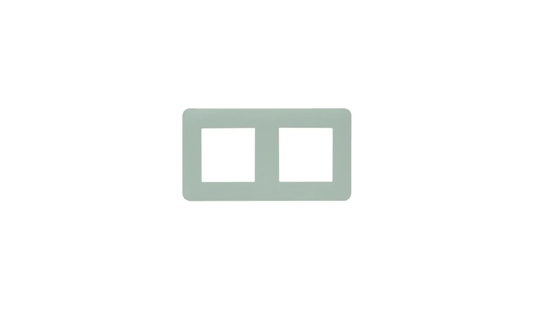 Plaque de finition double beige mat - Debflex Casual 742052
