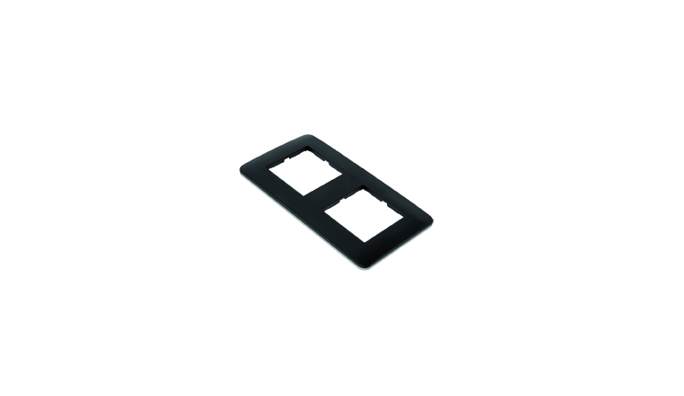 Plaque de finition double noir mat - Debflex Casual 742072