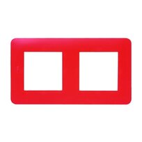 Plaque de finition double rouge mat - Debflex Casual 742102