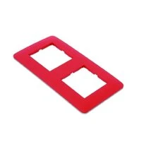 Plaque de finition double rouge mat - Debflex Casual 742102