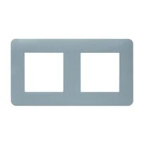 Plaque de finition double taupe mat - Debflex Casual 742032