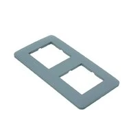 Plaque de finition double taupe mat - Debflex Casual 742032