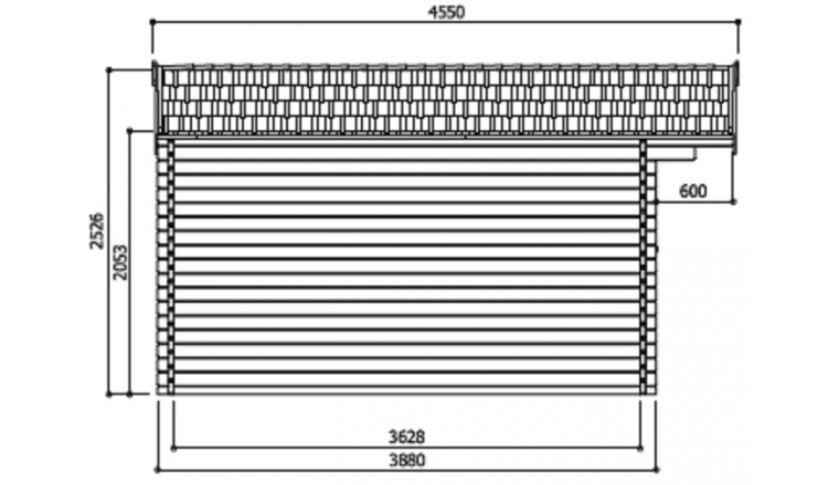 Abri de jardin en Bois RIGNITZ Solid 14.25 m² S8969