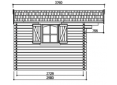 Abri de jardin en Bois CHAMONIX Solid 7.44 m² S8980