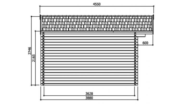 Abri de jardin en Bois ROSTOCK Solid 19.69 m² S8970