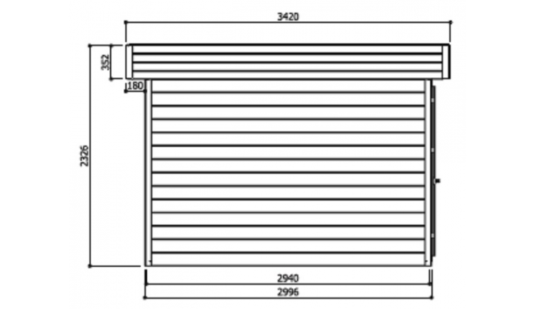 Abri de jardin en Bois ODENSE Solid 8.64 m² S8323
