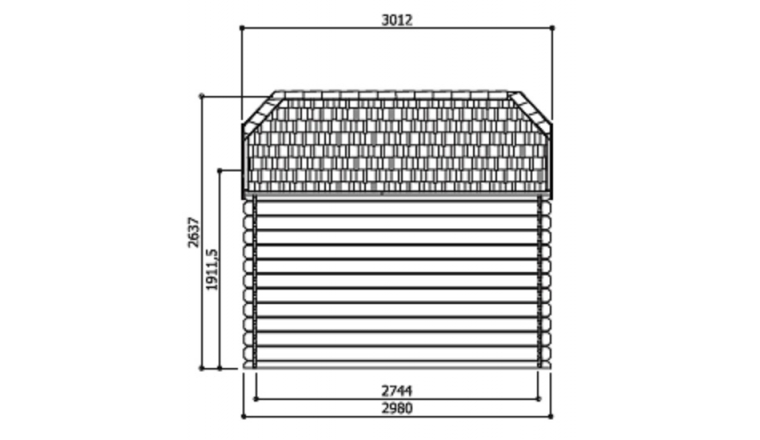 Abri de jardin en Bois GALWAY Solid 4.79 m² S8503